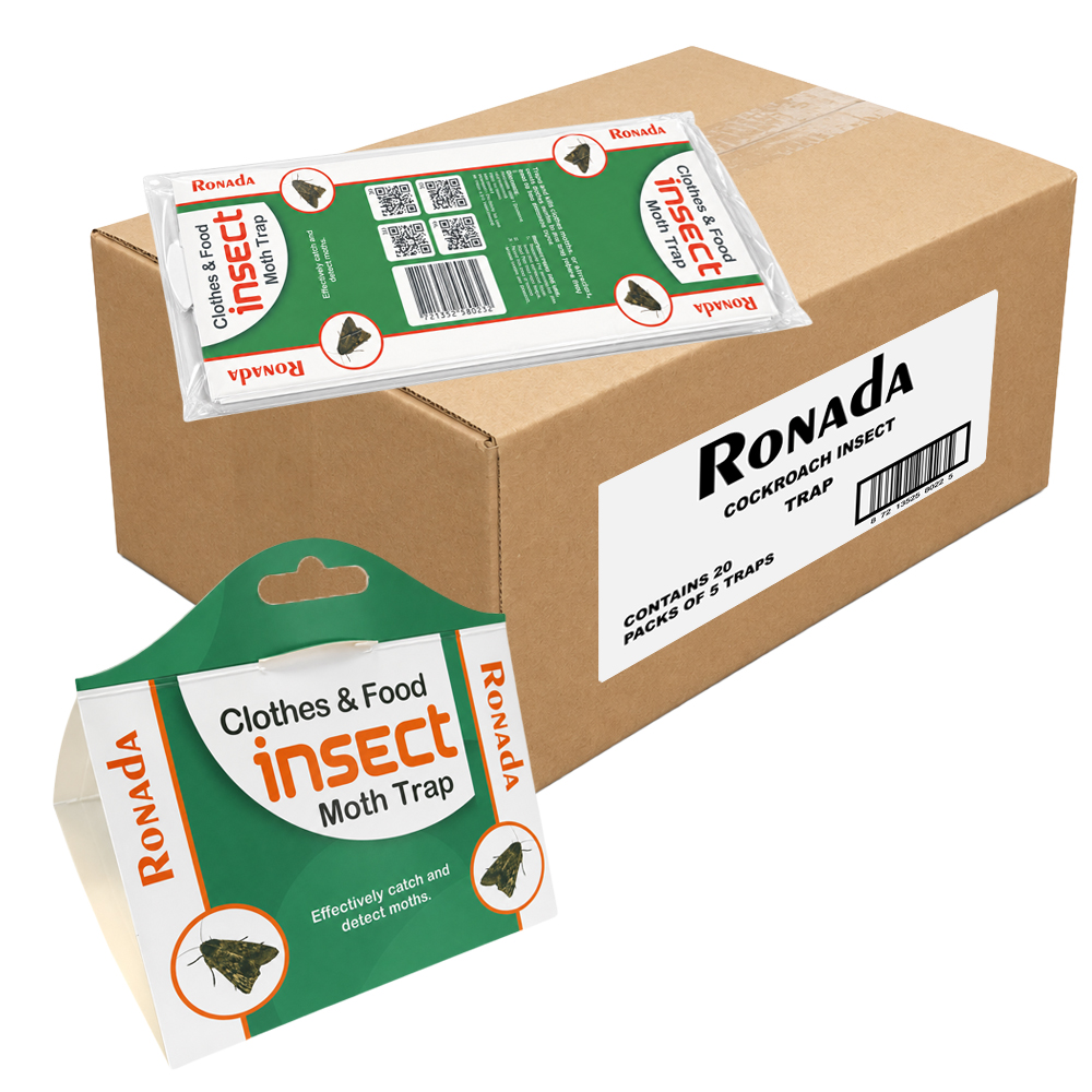 Ronada kleding en voedselmottenval - Doos 20 x 5 stuks