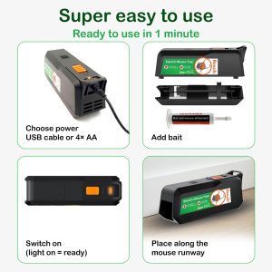Ronada Elektrische muizenval - Doos 12 stuks
